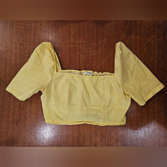 Yellow Crop Top - Picture 1 of 2